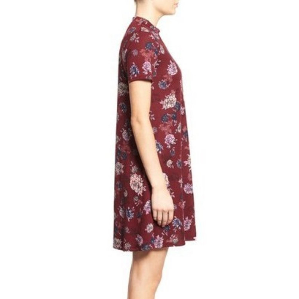 [SOLD] RARE Lush Floral Print Mock Neck Dress ASO Lydia Martin - Picture 3 of 11
